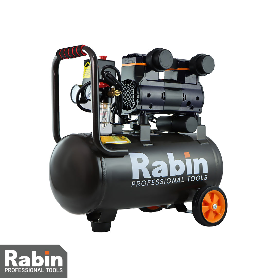 کمپرسور باد 25 لیتری سایلنت رابین مدل R2725