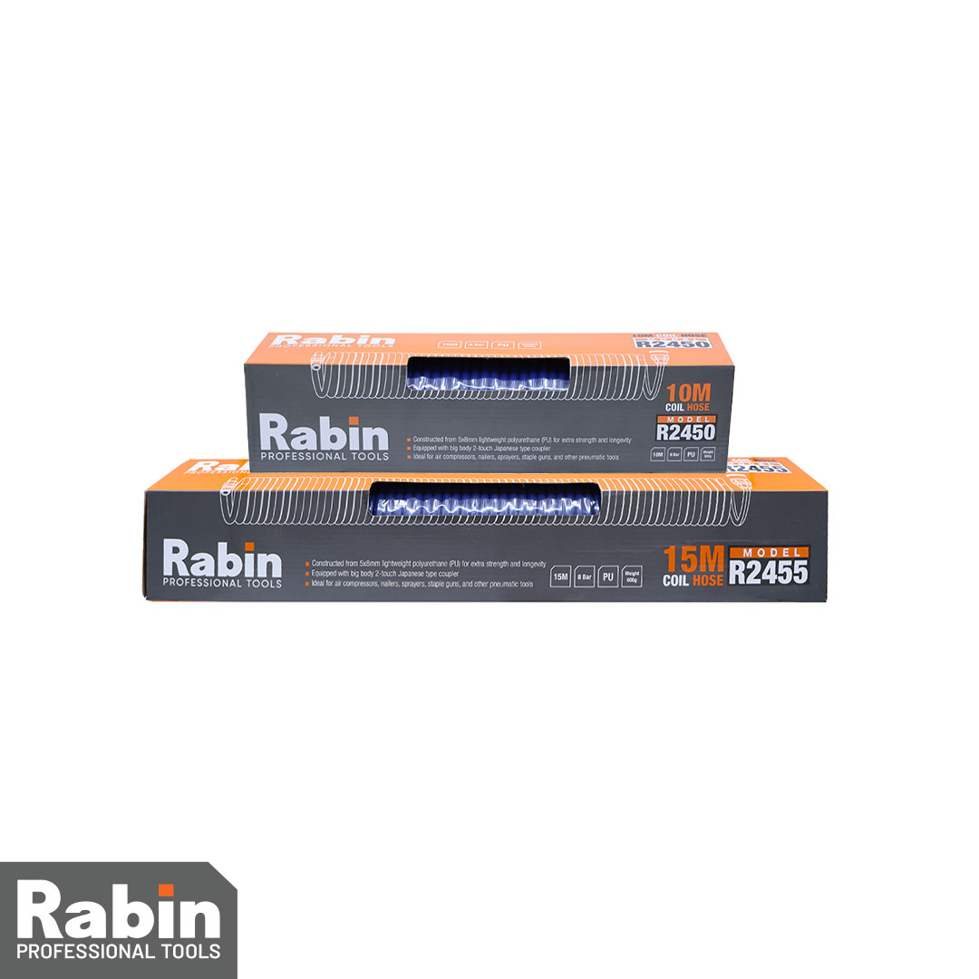 شلنگ باد فنری رابین مدل R2450 و R2455 | سبک، انعطافپذیر و مقاوم برای مصارف صنعتی و خانگی