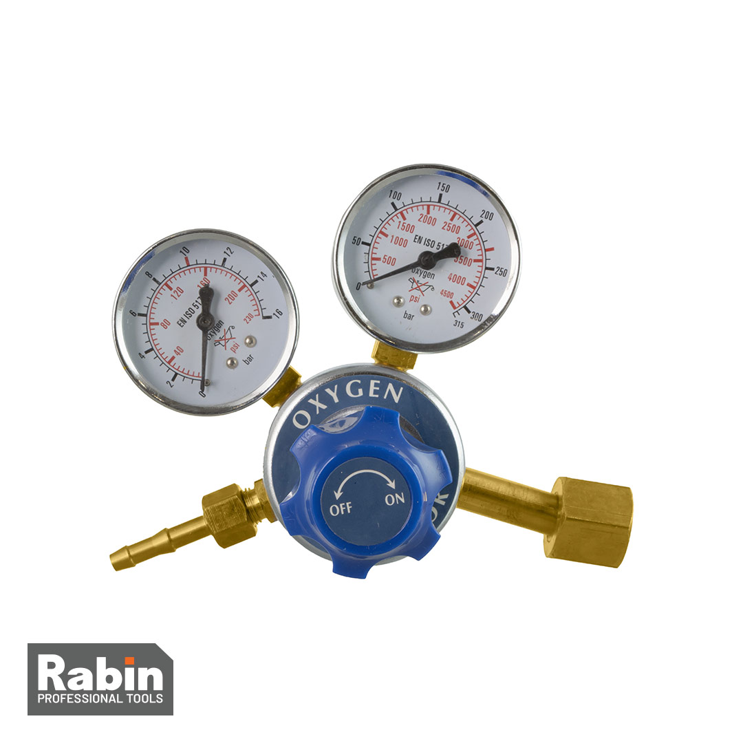 مانومتر اکسیژن رابین طرح جنرال مدل R9020 | رگلاتور دقیق و بادوام برای جوش و برش صنعتی