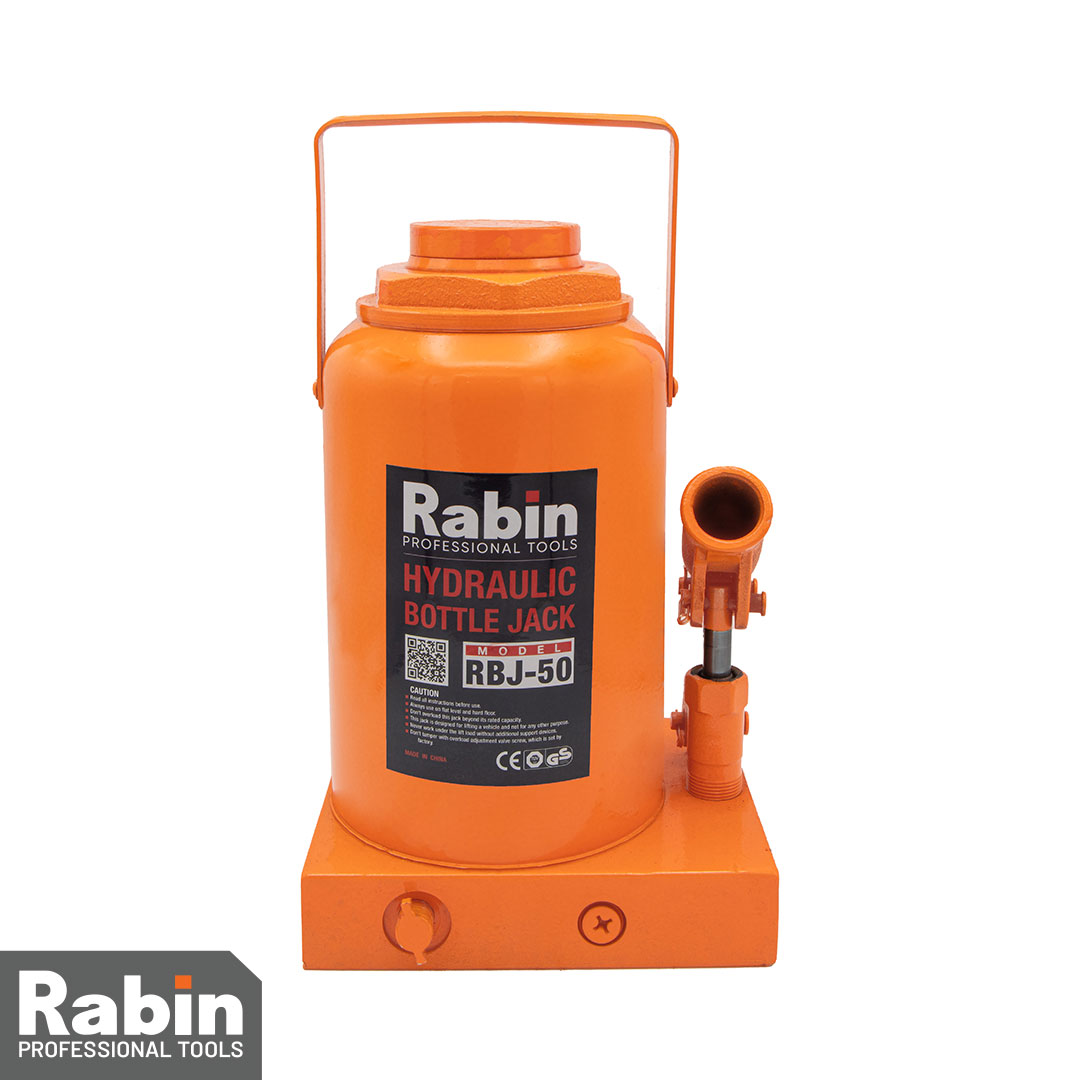 جک روغنی رابین مدل RBJ-50 جک هیدرولیک با ظرفیت 50 تن برای کارهای سنگین و صنعتی
